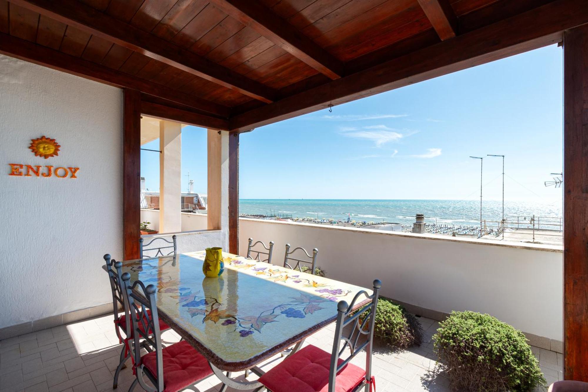 Apartament Ostia Attico Fronte Mare Zewnętrze zdjęcie